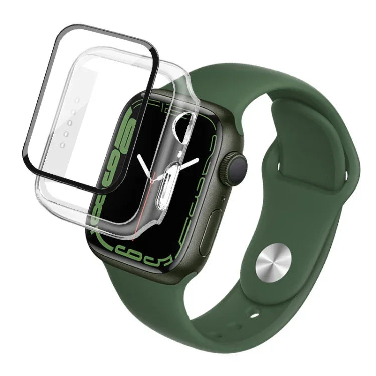 เคส PC imak พร้อมฟิล์มกระจกนิรภัย สำหรับ Apple Watch Series 9 / 8 / 7 41mm, สำหรับ Apple Watch Series 9 / 8 / 7 45mm