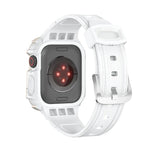 Two-color Armor Integrated Watchband For Apple Watch Series, 7 41mm / 6&SE&5&4 40mm, 7 45mm / 6&SE&5&4 44mm