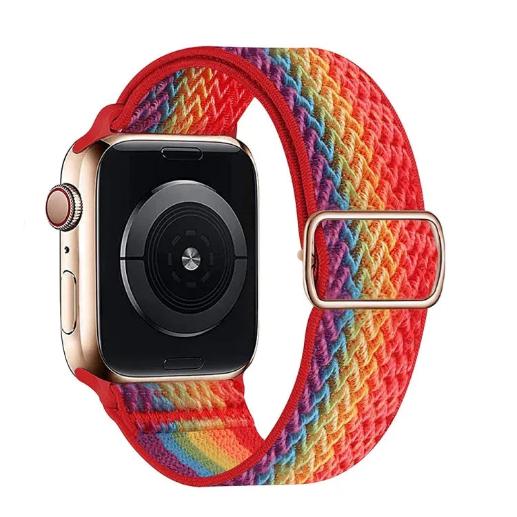 สายไนลอนลาย W สำหรับ Apple Watch Series, 7 41mm / 6&SE&5&4 40mm / 3&2&1 38mm, 7 45mm / 6&SE&5&4 44mm / 3&2&1 42mm