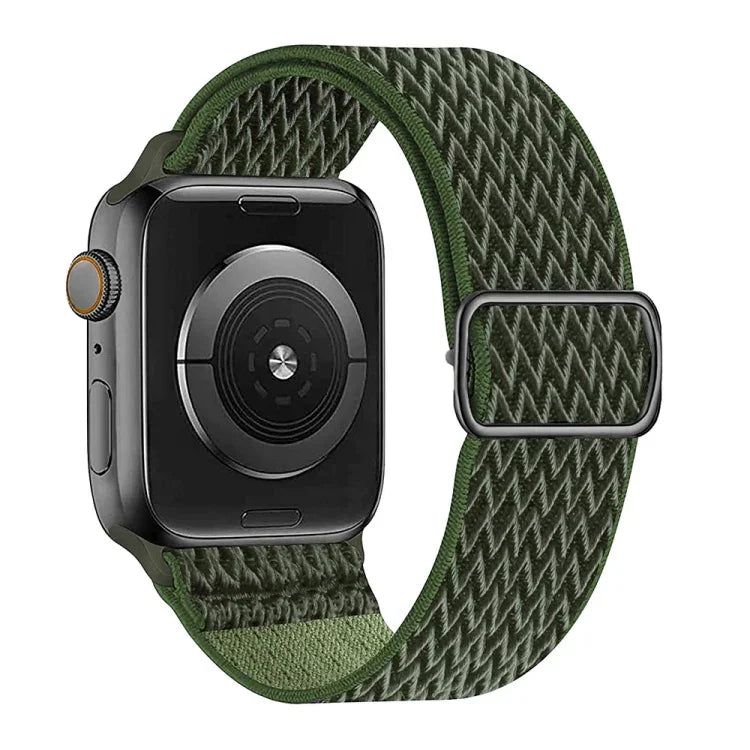 สายไนลอนลาย W สำหรับ Apple Watch Series, 7 41mm / 6&SE&5&4 40mm / 3&2&1 38mm, 7 45mm / 6&SE&5&4 44mm / 3&2&1 42mm