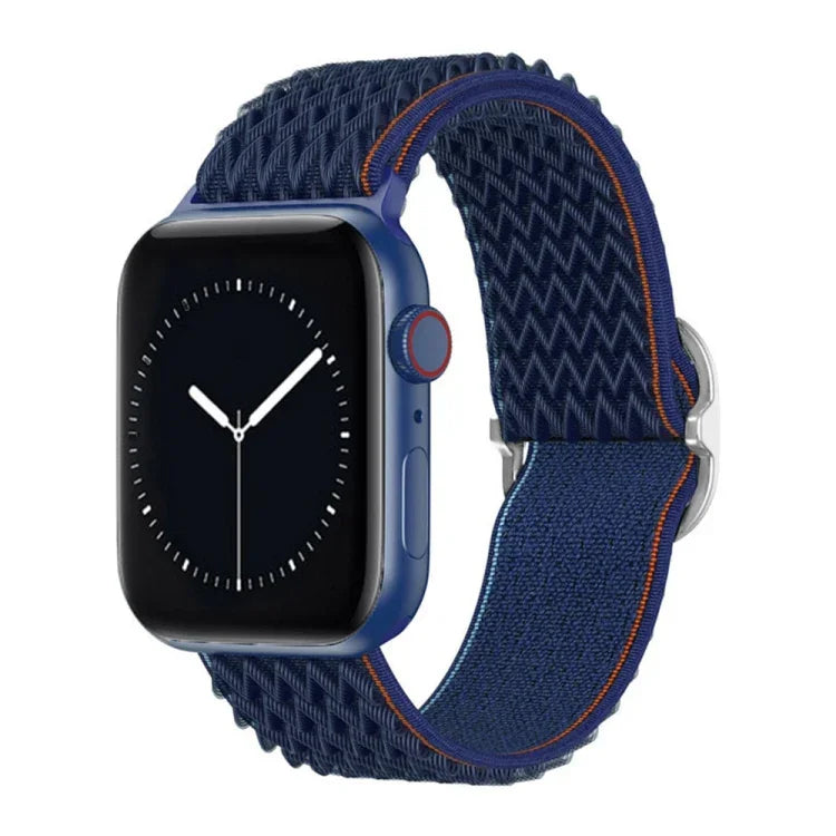 สายไนลอนลาย W สำหรับ Apple Watch Series, 7 41mm / 6&SE&5&4 40mm / 3&2&1 38mm, 7 45mm / 6&SE&5&4 44mm / 3&2&1 42mm