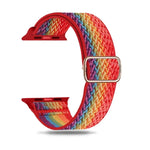 สายไนลอนลาย W สำหรับ Apple Watch Series, 7 41mm / 6&SE&5&4 40mm / 3&2&1 38mm, 7 45mm / 6&SE&5&4 44mm / 3&2&1 42mm