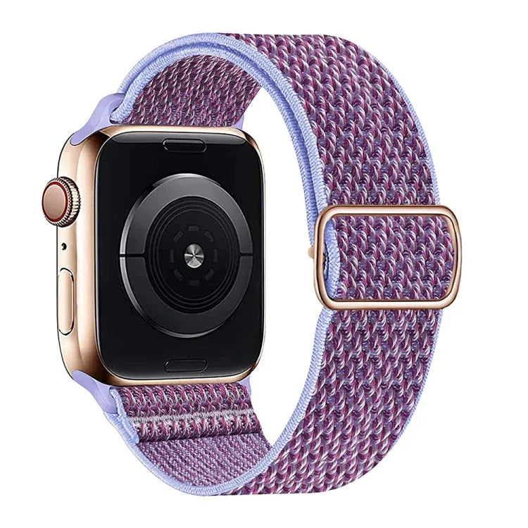 สายไนลอนลาย W สำหรับ Apple Watch Series, 7 41mm / 6&SE&5&4 40mm / 3&2&1 38mm, 7 45mm / 6&SE&5&4 44mm / 3&2&1 42mm