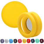 Pet Collar Anti-scratch Shockproof Silicone Case For AirTag 2nd Gen / AirTag 1st Gen, 35.9x35.9x19.2mm, 34.1x34.1x18.2mm
