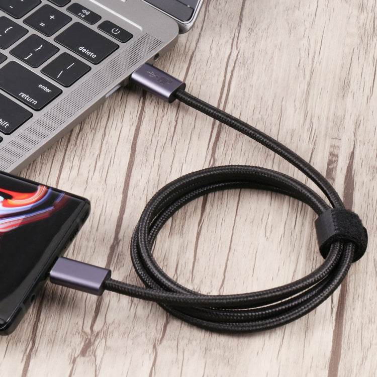 สายข้อมูลถัก USB 2.0 USB-C / Type-C ตัวผู้ถึงตัวผู้ 140W, 1 ม., 1.5 ม., 2 ม.