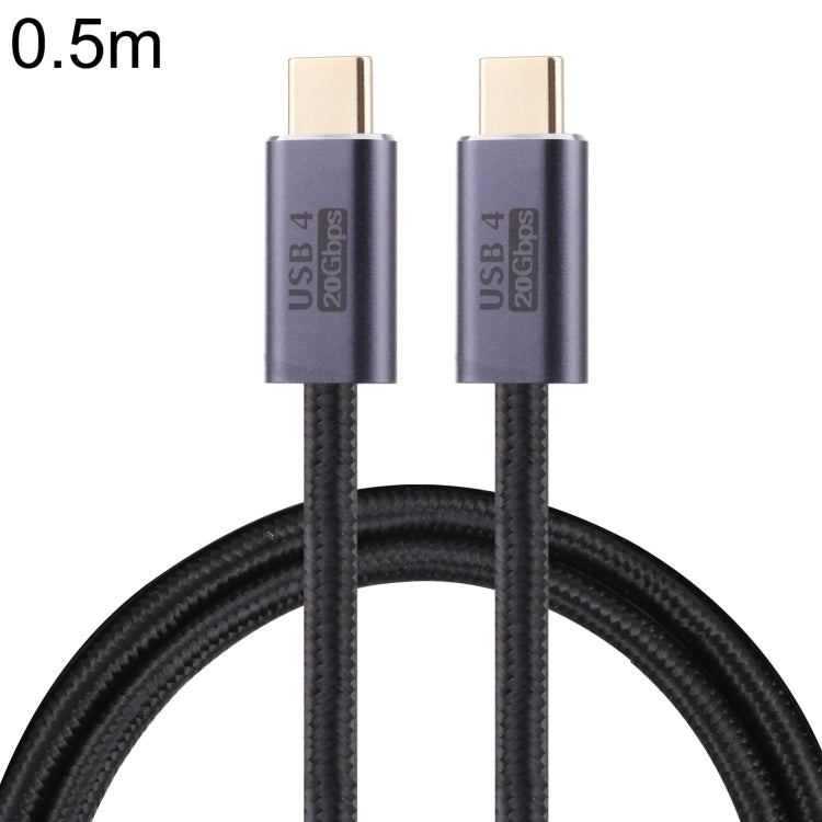 สายข้อมูลถัก USB 4 USB-C / Type-C ตัวผู้ถึงตัวผู้ 20Gbps, 0.5 ม., 1 ม., 1.5 ม., 2 ม., 3 ม.
