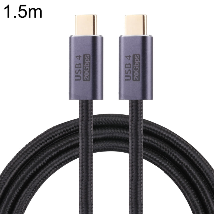 สายข้อมูลถัก USB 4 USB-C / Type-C ตัวผู้ถึงตัวผู้ 20Gbps, 0.5 ม., 1 ม., 1.5 ม., 2 ม., 3 ม.