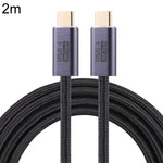 สายข้อมูลถัก USB 4 USB-C / Type-C ตัวผู้ถึงตัวผู้ 20Gbps, 0.5 ม., 1 ม., 1.5 ม., 2 ม., 3 ม.