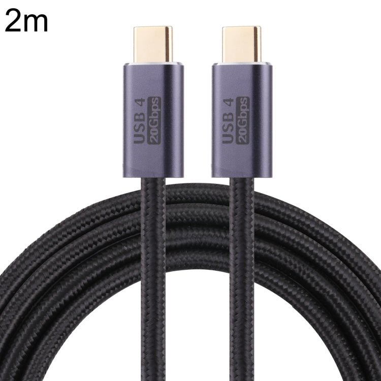 สายข้อมูลถัก USB 4 USB-C / Type-C ตัวผู้ถึงตัวผู้ 20Gbps, 0.5 ม., 1 ม., 1.5 ม., 2 ม., 3 ม.