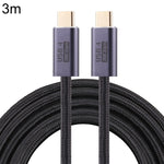 สายข้อมูลถัก USB 4 USB-C / Type-C ตัวผู้ถึงตัวผู้ 20Gbps, 0.5 ม., 1 ม., 1.5 ม., 2 ม., 3 ม.