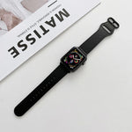 สายหนังแท้หัวเข็มขัดวงรี สำหรับ Apple Watch Series, 7 41mm / 6&SE&5&4 40mm / 3&2&1 38mm, 7 45mm / 6&SE&5&4 44mm / 3&2&1 42mm