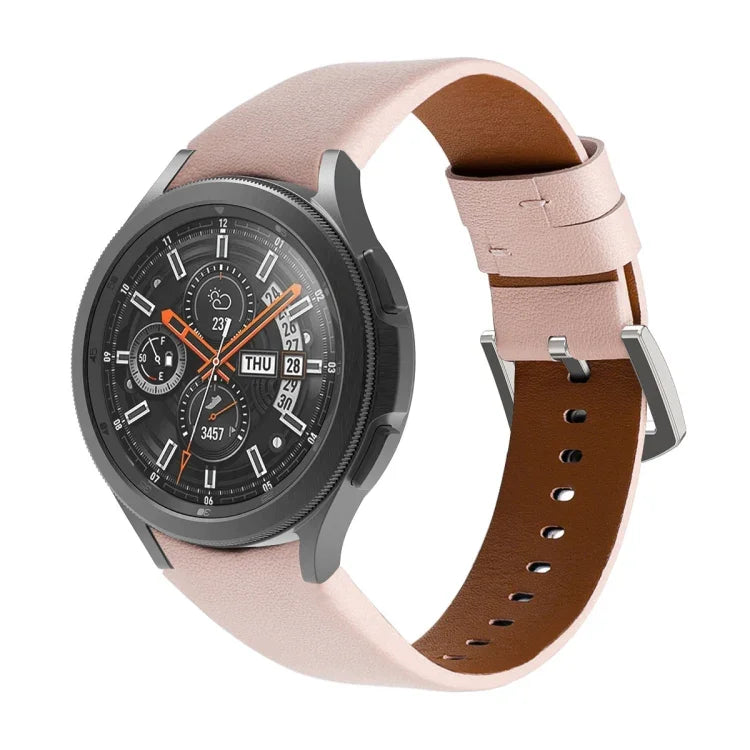 สายรัดนาฬิกาหนังแท้ สำหรับ Samsung Galaxy Watch4 40 มม. / 44 มม.