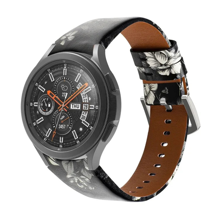 สายรัดนาฬิกาหนังแท้ สำหรับ Samsung Galaxy Watch4 40 มม. / 44 มม.