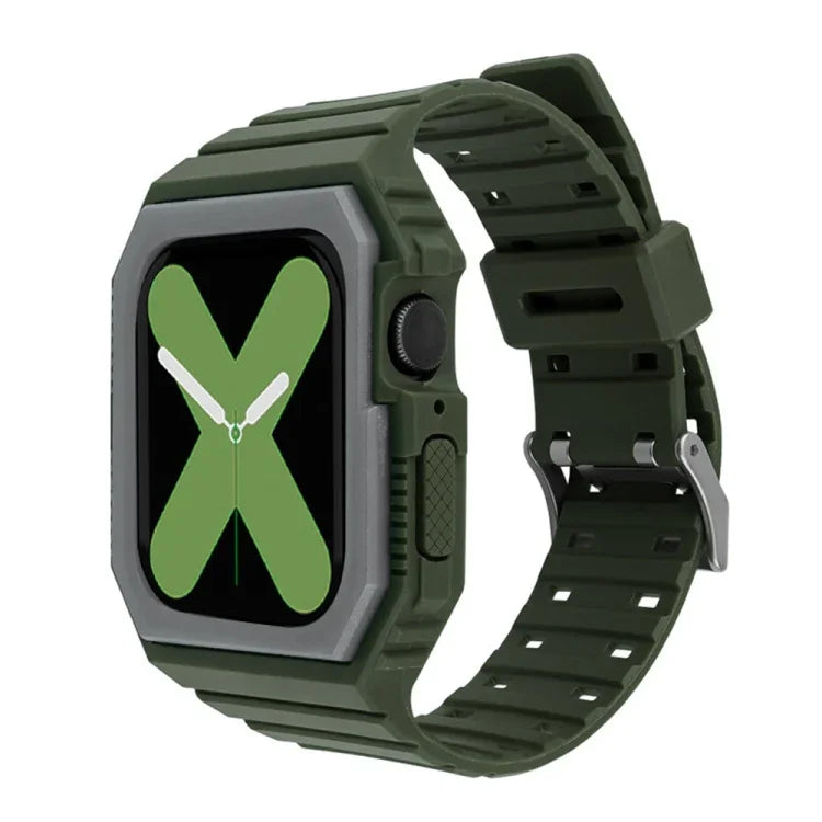 สายรัดข้อมือแบบบูรณาการสองสี สำหรับ Apple Watch Series, 7 41mm / 6&SE&5&4 40mm / 3&2&1 38mm, 7 45mm / 6&SE&5&4 44mm / 3&2&1 42mm