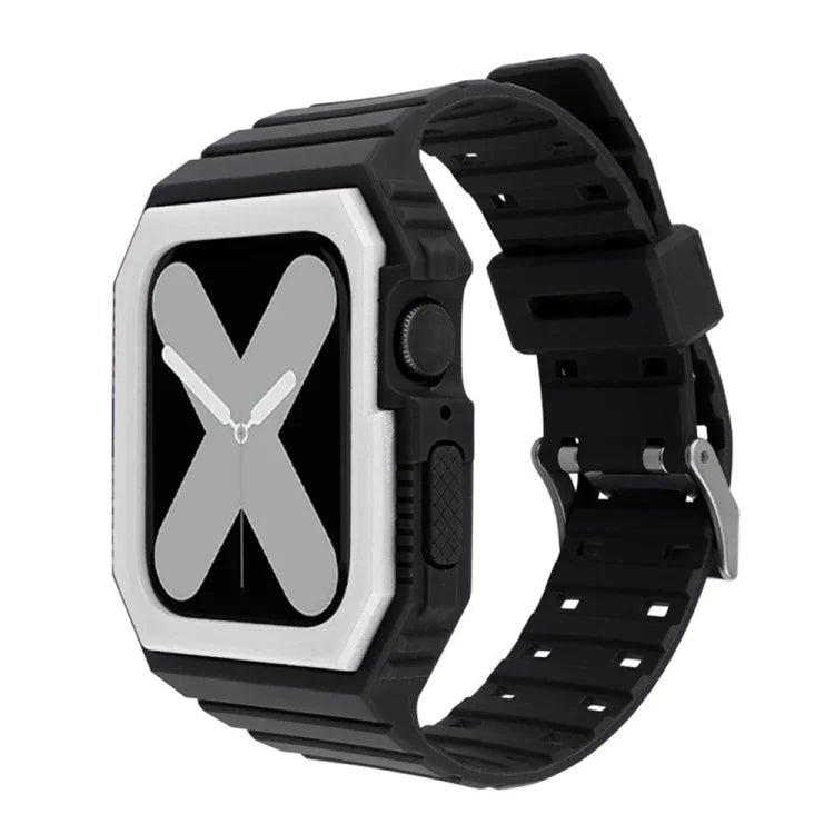 สายรัดข้อมือแบบบูรณาการสองสี สำหรับ Apple Watch Series, 7 41mm / 6&SE&5&4 40mm / 3&2&1 38mm, 7 45mm / 6&SE&5&4 44mm / 3&2&1 42mm
