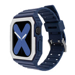 สายรัดข้อมือแบบบูรณาการสองสี สำหรับ Apple Watch Series, 7 41mm / 6&SE&5&4 40mm / 3&2&1 38mm, 7 45mm / 6&SE&5&4 44mm / 3&2&1 42mm