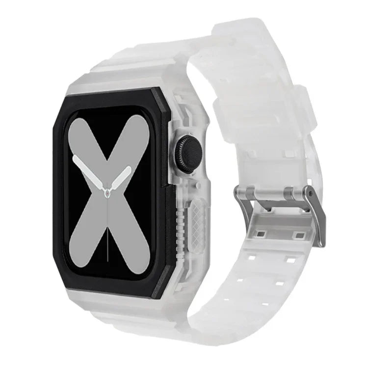 สายรัดข้อมือแบบบูรณาการสองสี สำหรับ Apple Watch Series, 7 41mm / 6&SE&5&4 40mm / 3&2&1 38mm, 7 45mm / 6&SE&5&4 44mm / 3&2&1 42mm