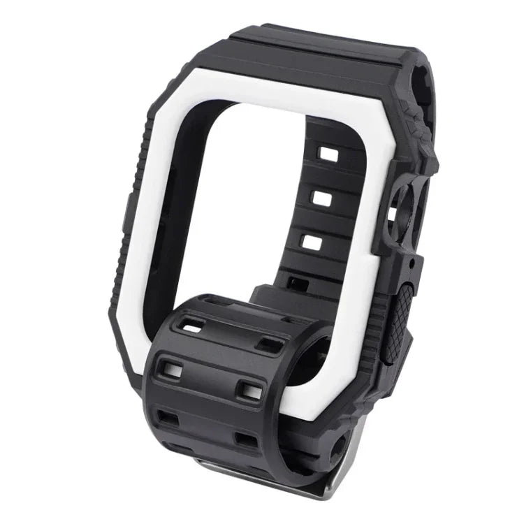 สายรัดข้อมือแบบบูรณาการสองสี สำหรับ Apple Watch Series, 7 41mm / 6&SE&5&4 40mm / 3&2&1 38mm, 7 45mm / 6&SE&5&4 44mm / 3&2&1 42mm