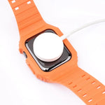 สายรัดข้อมือแบบบูรณาการสองสี สำหรับ Apple Watch Series, 7 41mm / 6&SE&5&4 40mm / 3&2&1 38mm, 7 45mm / 6&SE&5&4 44mm / 3&2&1 42mm