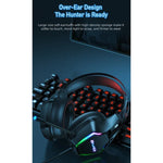 หูฟังเกมมิ่งมีสายพร้อมไฟแอมเบียนต์ awei GM-1 USB + 3.5 มม. พร้อมไมโครโฟน, GM-1