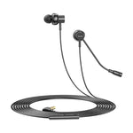 awei ES-180i หูฟังมีสายสำหรับกีฬา E-sports แบบใส่ในหู พร้อมไมโครโฟน ES-180i