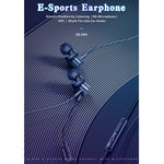 awei ES-180i หูฟังมีสายสำหรับกีฬา E-sports แบบใส่ในหู พร้อมไมโครโฟน ES-180i