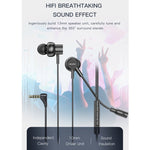 awei ES-180i หูฟังมีสายสำหรับกีฬา E-sports แบบใส่ในหู พร้อมไมโครโฟน ES-180i