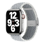 สายรัดข้อมือถักลายแนวตั้ง สำหรับ Apple Watch Series, 7 41mm / 6&SE&5&4 40mm / 3&2&1 38mm, 7 45mm / 6&SE&5&4 44mm / 3&2&1 42mm