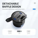ฮับเดสก์ท็อปมัลติฟังก์ชัน ORICO DESK-4U-BK 4 พอร์ต USB3.0