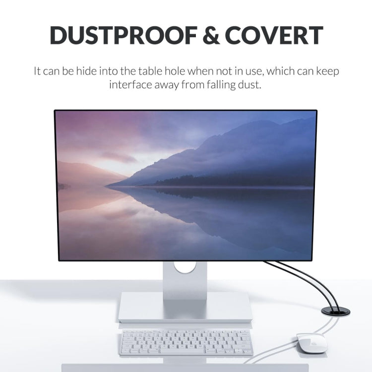 ฮับเดสก์ท็อปมัลติฟังก์ชัน ORICO DESK-4U-BK 4 พอร์ต USB3.0
