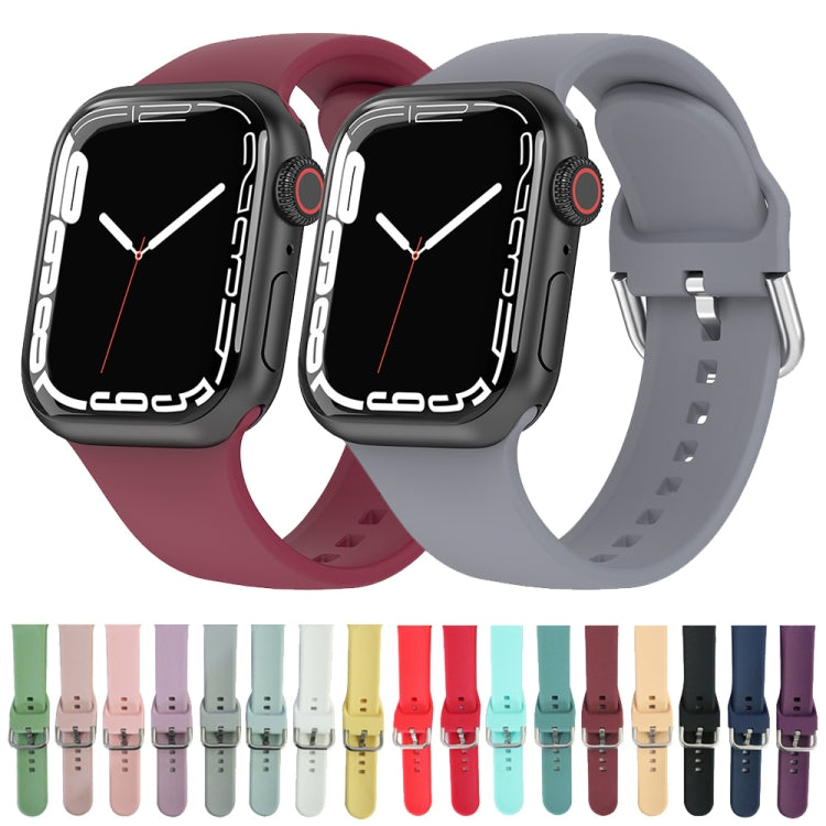 สายซิลิโคน ขนาด: 118mm สำหรับ Apple Watch Series 7 45mm / 6&SE&5&4 44mm / 3&2&1 42mm, ขนาดใหญ่