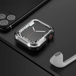 Transparent Two-color Armor Case, For Apple Watch Series 9 / 8 / 7 45mm, For Apple Watch Series 9 / 8 / 7 41mm, For Apple Watch Series 6 & SE & 5 & 4 44mm, For Apple Watch Series 6 & SE & 5 & 4 40mm