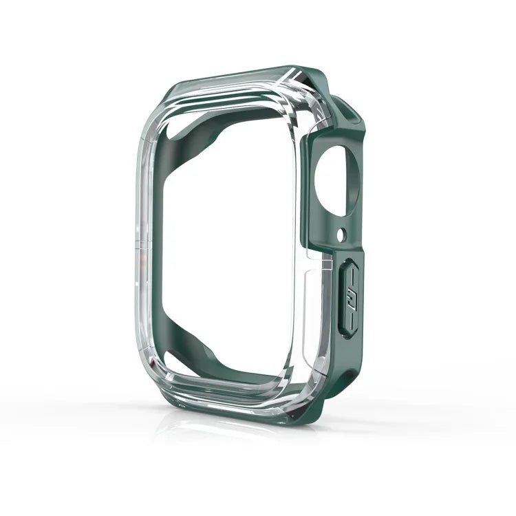 Transparent Two-color Armor Case, For Apple Watch Series 9 / 8 / 7 45mm, For Apple Watch Series 9 / 8 / 7 41mm, For Apple Watch Series 6 & SE & 5 & 4 44mm, For Apple Watch Series 6 & SE & 5 & 4 40mm