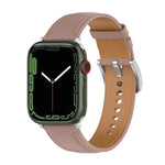 สายหนังแท้ ขนาด: ขนาดเล็ก สำหรับ Apple Watch Series 7 41mm / 6&SE&5&4 40mm / 3&2&1 38mm, ขนาด: ขนาดเล็ก สำหรับ Apple Watch Series 8&7 41mm / SE 2&6&SE&5&4 40mm / 3&2&1 38mm
