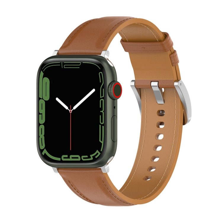 สายหนังแท้ ขนาด: ขนาดฟรี สำหรับ Apple Watch Series 7 45mm / 6&SE&5&4 44mm / 3&2&1 42mm, ขนาด: ขนาดฟรี สำหรับ Apple Watch Ultra 49mm / Series 8&7 45mm / SE 2&6&SE&5&4 44mm / 3&2&1 42mm