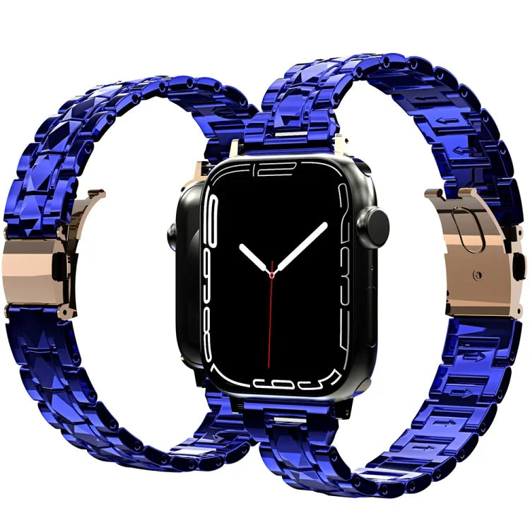 สายสแตนเลสสตีลชุบ สำหรับ Apple Watch Series, 7 41mm / 6&SE&5&4 40mm / 3&2&1 38mm, 7 45mm / 6&SE&5&4 44mm / 3&2&1 42mm