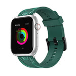 สายรัดข้อมือลายคาร์บอนไฟเบอร์ สำหรับ Apple Watch Series, 7 41mm / 6&SE&5&4 40mm / 3&2&1 38mm, 7 45mm / 6&SE&5&4 44mm / 3&2&1 42mm