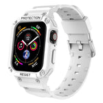 สายรัดข้อมือแบบบูรณาการสีพื้นกันน้ำสามชั้น สำหรับ Apple Watch Series, 7 41mm / 6&SE&5&4 40mm / 3&2&1 38mm, 7 45mm / 6&SE&5&4 44mm / 3&2&1 42mm