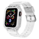 สายรัดข้อมือแบบบูรณาการสีพื้นกันน้ำสามชั้น สำหรับ Apple Watch Series, 7 41mm / 6&SE&5&4 40mm / 3&2&1 38mm, 7 45mm / 6&SE&5&4 44mm / 3&2&1 42mm