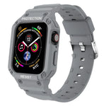 สายรัดข้อมือแบบบูรณาการสีพื้นกันน้ำสามชั้น สำหรับ Apple Watch Series, 7 41mm / 6&SE&5&4 40mm / 3&2&1 38mm, 7 45mm / 6&SE&5&4 44mm / 3&2&1 42mm