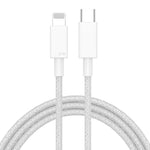 สายถักชาร์จเร็ว 27W PD USB-C / Type-C เป็น 8 Pin ความยาวสาย 1 เมตร, 27W