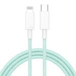 สายถักชาร์จเร็ว 27W PD USB-C / Type-C เป็น 8 Pin ความยาวสาย 1 เมตร, 27W