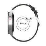 สายรัดนาฬิกาหนังแท้ขนาด 20 มม. สำหรับ Samsung Galaxy Watch4/Watch3 41 มม./Active2/Huawei/นาฬิกาเกมมิ่ง ฯลฯ