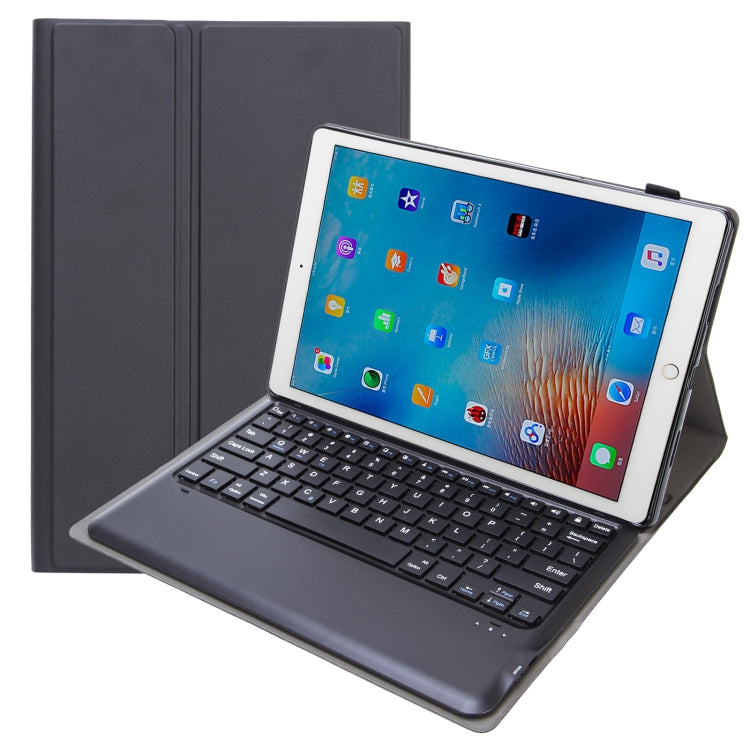 A129 เคสหนังแป้นพิมพ์บลูทูธ TPU ถอดได้พร้อมขาตั้ง สำหรับ iPad Pro 12.9 นิ้ว 2015 / 2017, AM17