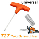 ไขควงแอลเลนด้าม T ขนาด 15 ซม. T27 Torx สำหรับ Stihl Makita, ไขควงแอลเลน