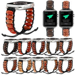สายรัดข้อมือเม็ดไม้ สำหรับ Apple Watch Series, 7 41mm / 6&SE&5&4 40mm / 3&2&1 38mm, 7 45mm / 6&SE&5&4 44mm / 3&2&1 42mm