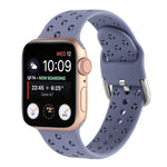 Hollow Out Silicone Watchband For Apple Watch Series, 7 41mm / 6&SE&5&4 40mm / 3&2&1 38mm, 7 45mm / 6&SE&5&4 44mm / 3&2&1 42mm
