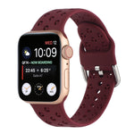 Hollow Out Silicone Watchband For Apple Watch Series, 7 41mm / 6&SE&5&4 40mm / 3&2&1 38mm, 7 45mm / 6&SE&5&4 44mm / 3&2&1 42mm