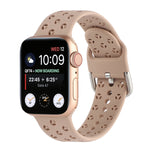 Hollow Out Silicone Watchband For Apple Watch Series, 7 41mm / 6&SE&5&4 40mm / 3&2&1 38mm, 7 45mm / 6&SE&5&4 44mm / 3&2&1 42mm
