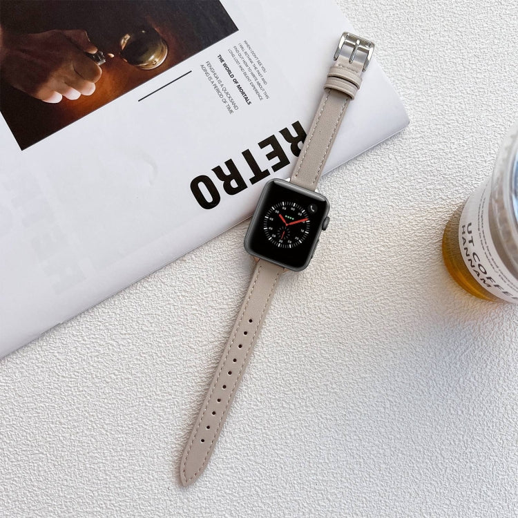 สายรัดนาฬิกาหนังสำหรับ Apple Watch Series, 7 41mm / 6&SE&5&4 40mm / 3&2&1 38mm, 7 45mm / 6&SE&5&4 44mm / 3&2&1 42mm